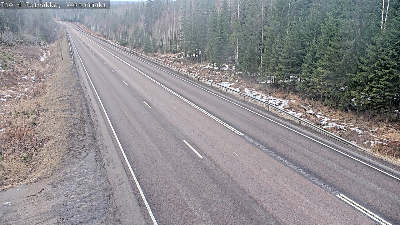Weather Camera Image Road 4 Toivakka, Vestonmäki, Toivakka, Keski-Suomi