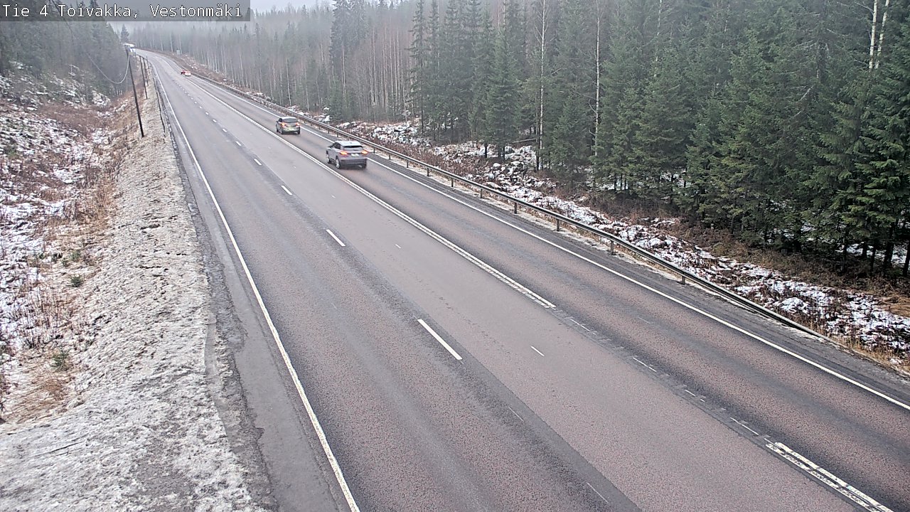 Weather Camera Image Väg 4 Toivakka, Vestonmäki, Toivakka, Keski-Suomi