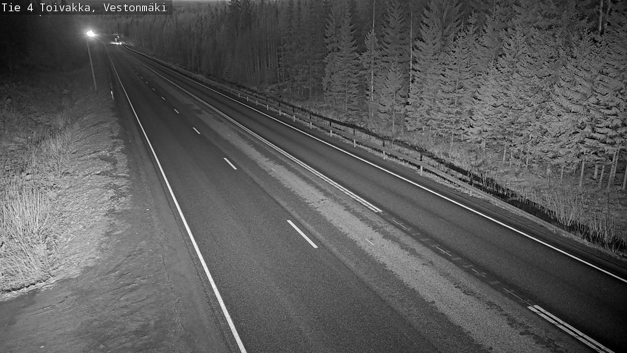 Weather Camera Image Väg 4 Toivakka, Vestonmäki, Toivakka, Keski-Suomi