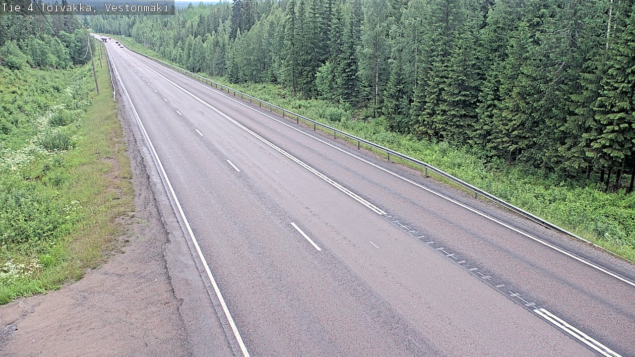 Weather Camera Image Väg 4 Toivakka, Vestonmäki, Toivakka, Keski-Suomi