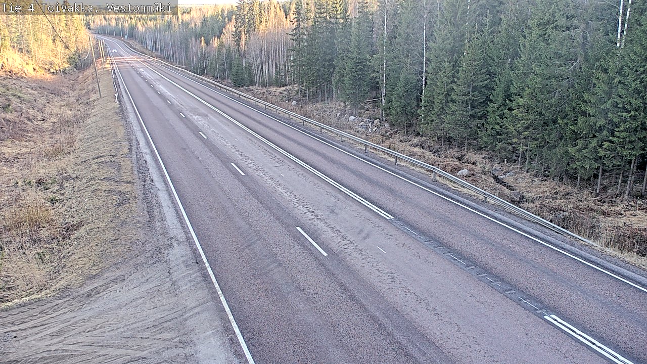 Weather Camera Image Väg 4 Toivakka, Vestonmäki, Toivakka, Keski-Suomi