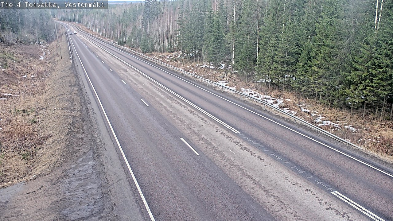 Weather Camera Image Road 4 Toivakka, Vestonmäki, Toivakka, Keski-Suomi