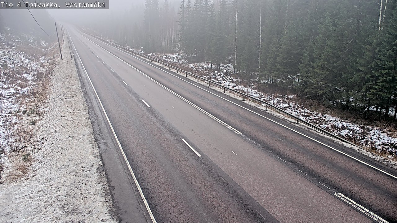 Weather Camera Image Väg 4 Toivakka, Vestonmäki, Toivakka, Keski-Suomi