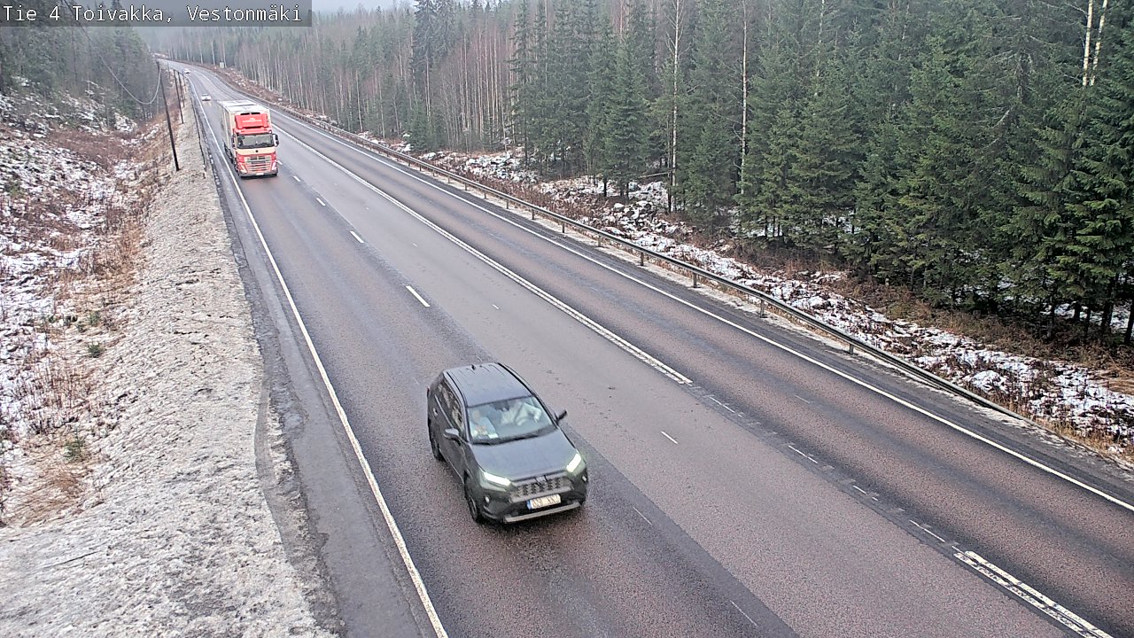 Weather Camera Image Väg 4 Toivakka, Vestonmäki, Toivakka, Keski-Suomi