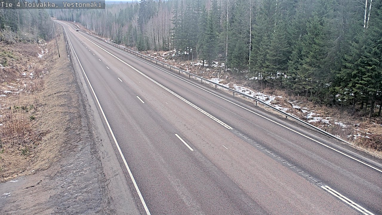 Weather Camera Image Road 4 Toivakka, Vestonmäki, Toivakka, Keski-Suomi