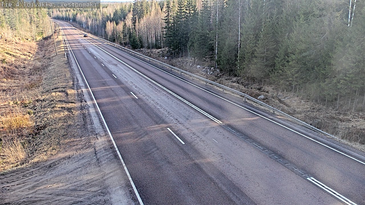 Weather Camera Image Väg 4 Toivakka, Vestonmäki, Toivakka, Keski-Suomi