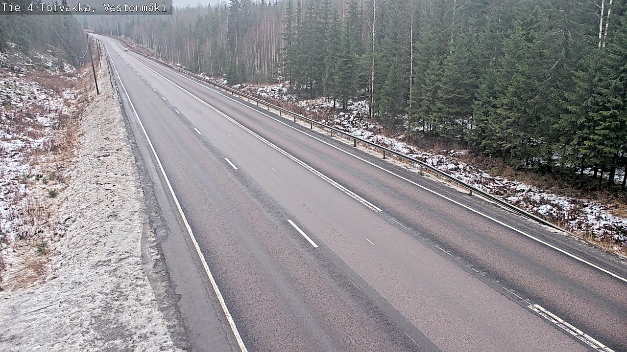 Weather Camera Image Väg 4 Toivakka, Vestonmäki, Toivakka, Keski-Suomi