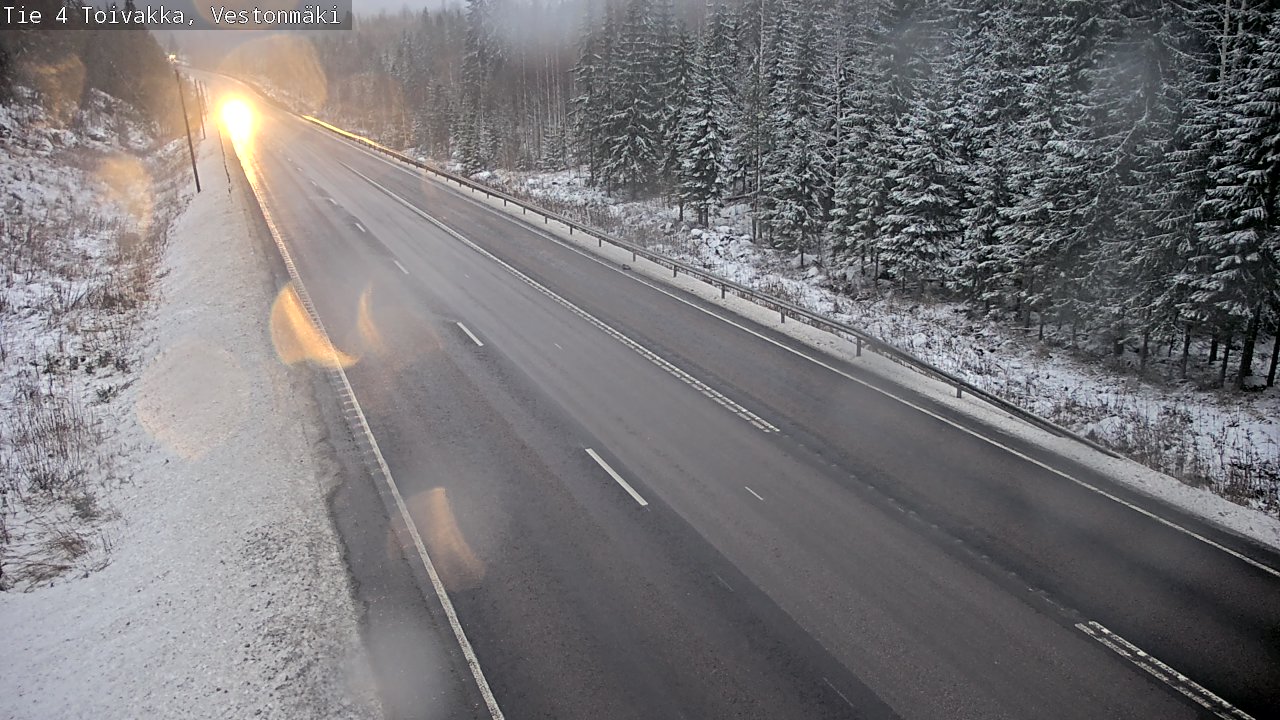 Weather Camera Image Väg 4 Toivakka, Vestonmäki, Toivakka, Keski-Suomi