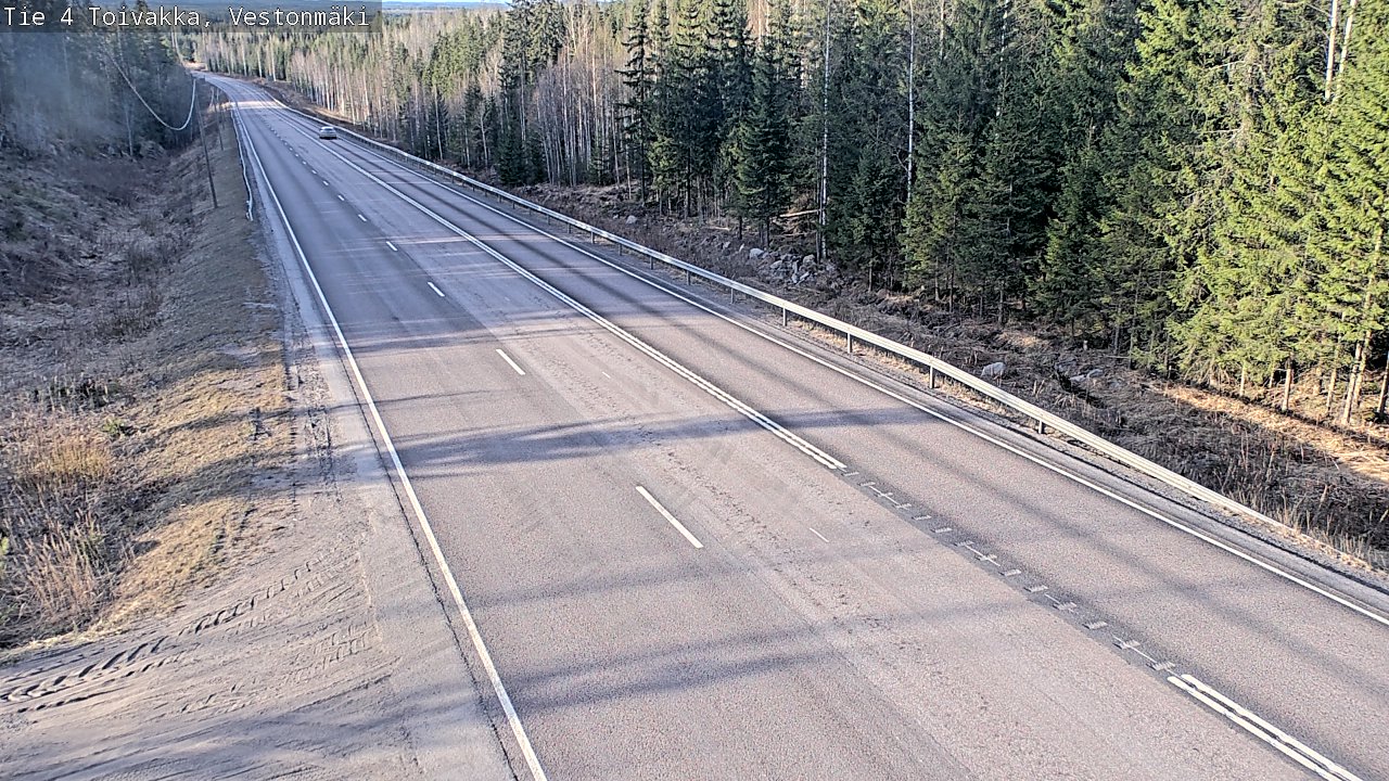 Weather Camera Image Väg 4 Toivakka, Vestonmäki, Toivakka, Keski-Suomi