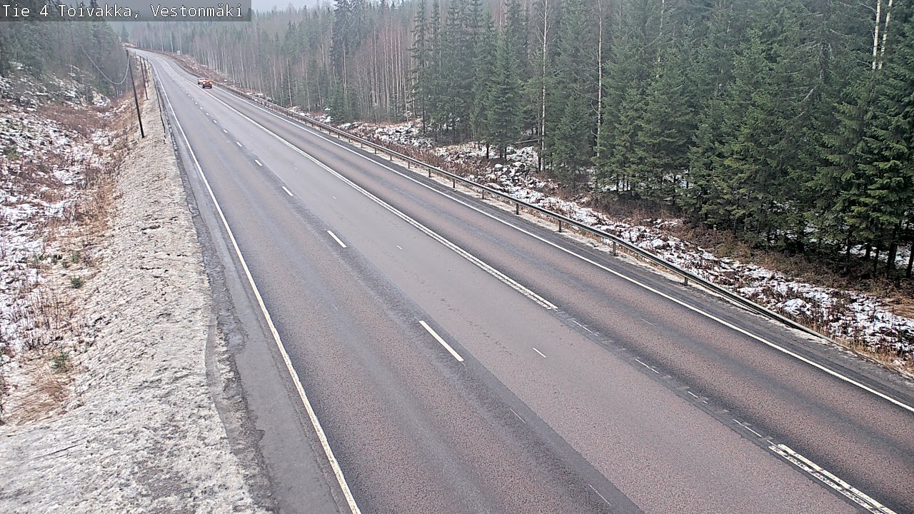 Weather Camera Image Väg 4 Toivakka, Vestonmäki, Toivakka, Keski-Suomi