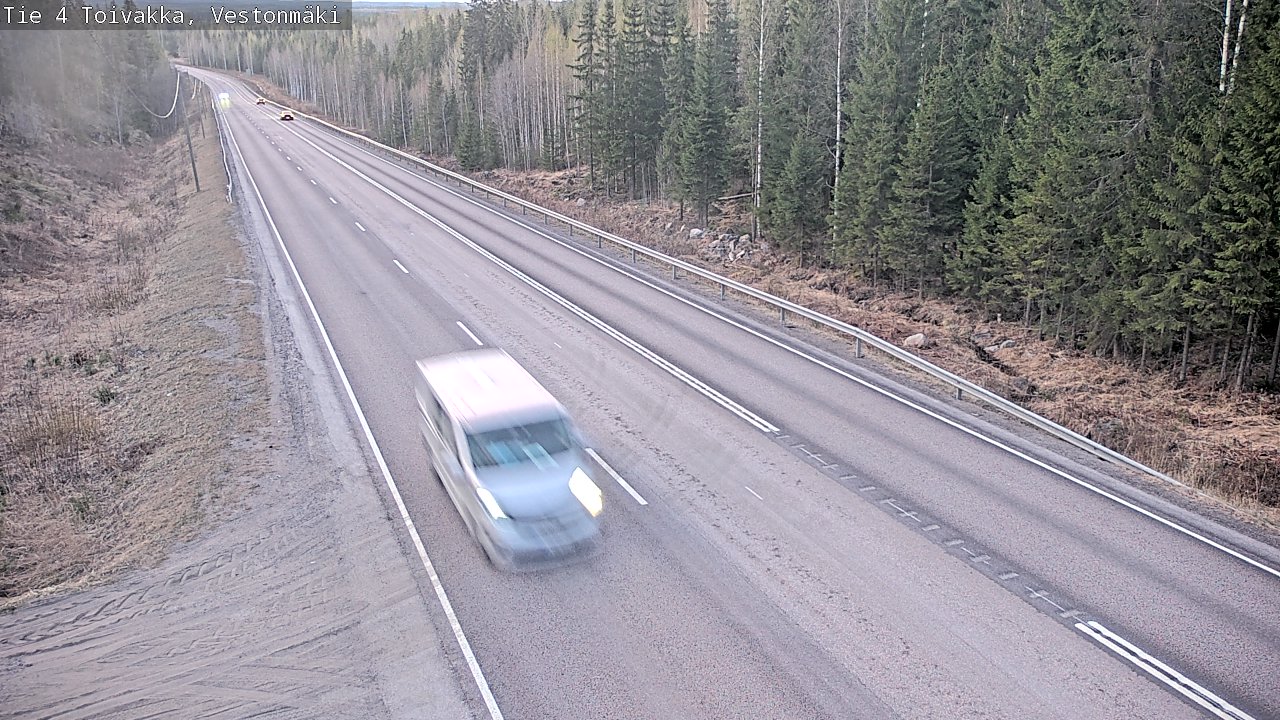 Weather Camera Image Väg 4 Toivakka, Vestonmäki, Toivakka, Keski-Suomi
