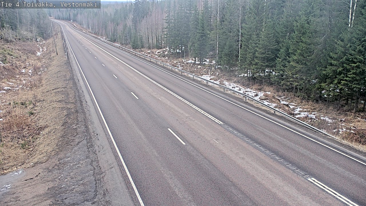 Weather Camera Image Road 4 Toivakka, Vestonmäki, Toivakka, Keski-Suomi
