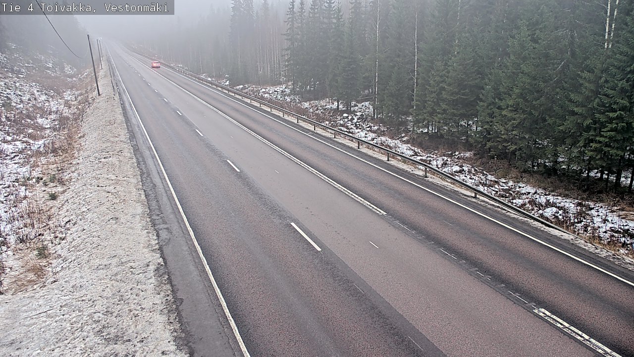 Weather Camera Image Väg 4 Toivakka, Vestonmäki, Toivakka, Keski-Suomi