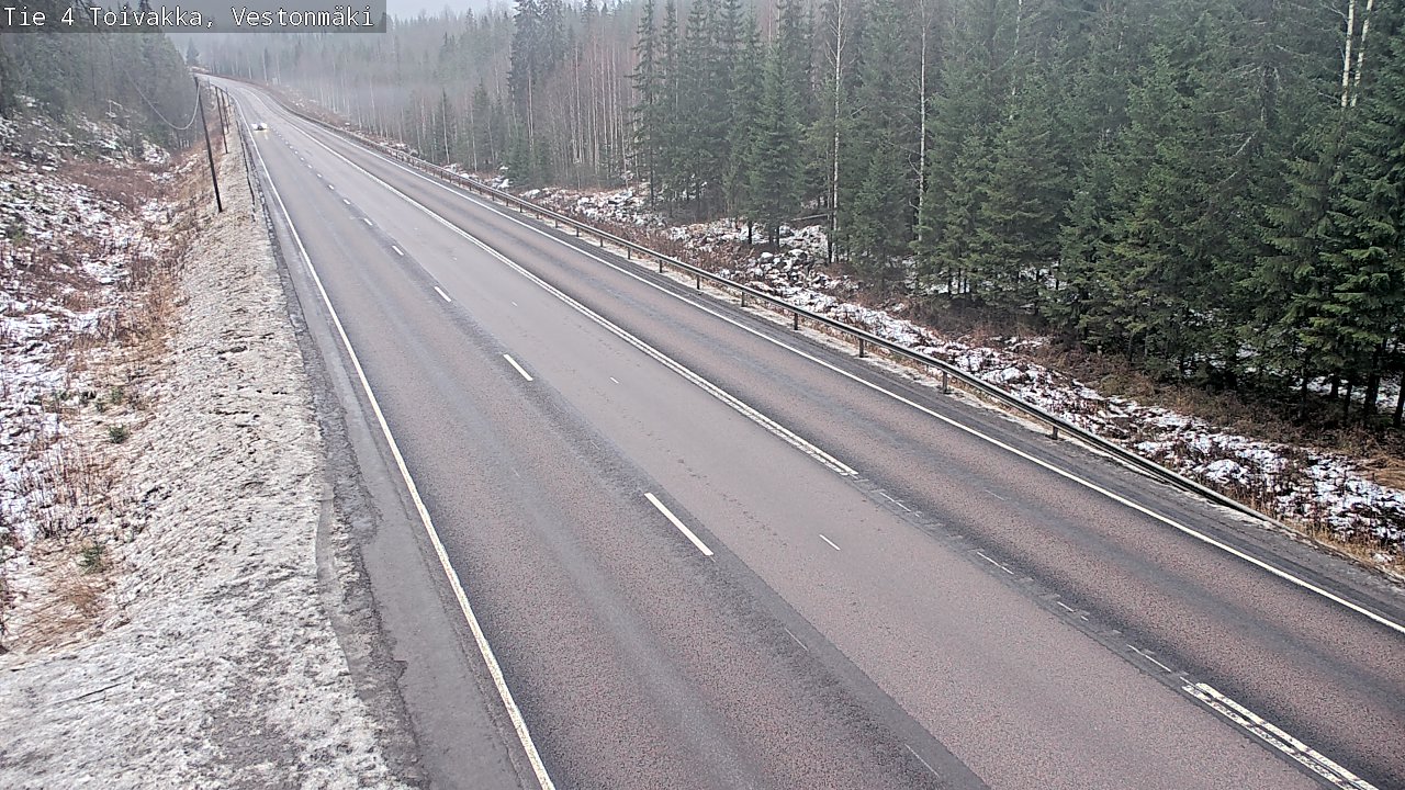 Weather Camera Image Väg 4 Toivakka, Vestonmäki, Toivakka, Keski-Suomi