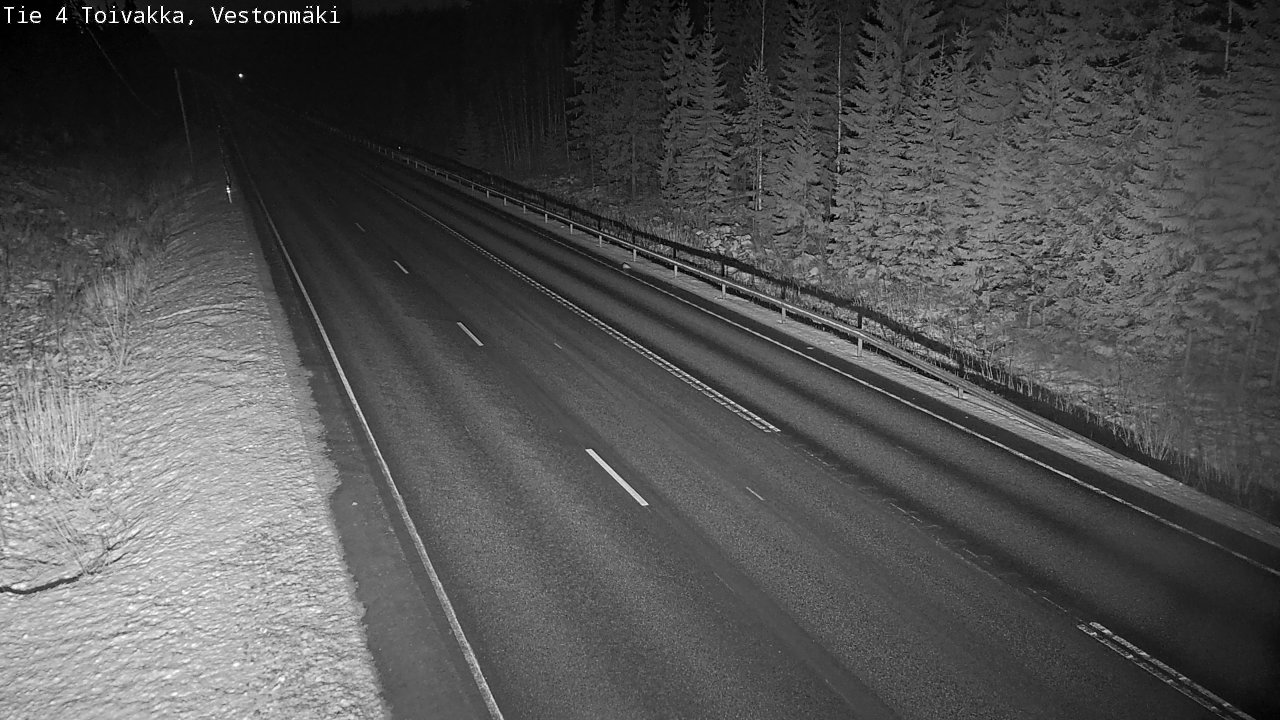 Weather Camera Image Väg 4 Toivakka, Vestonmäki, Toivakka, Keski-Suomi