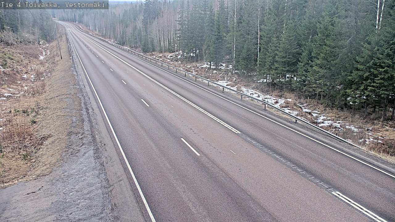 Weather Camera Image Road 4 Toivakka, Vestonmäki, Toivakka, Keski-Suomi