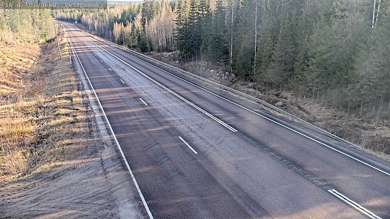 Weather Camera Image Väg 4 Toivakka, Vestonmäki, Toivakka, Keski-Suomi