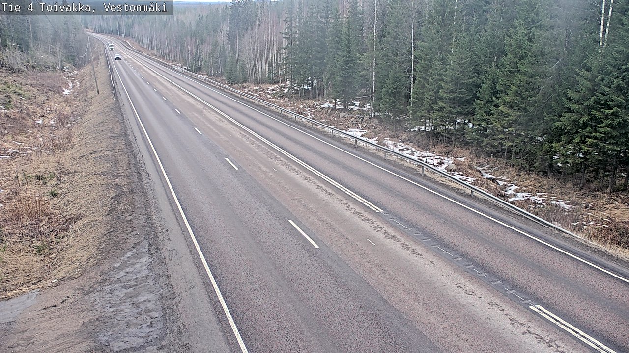 Weather Camera Image Road 4 Toivakka, Vestonmäki, Toivakka, Keski-Suomi