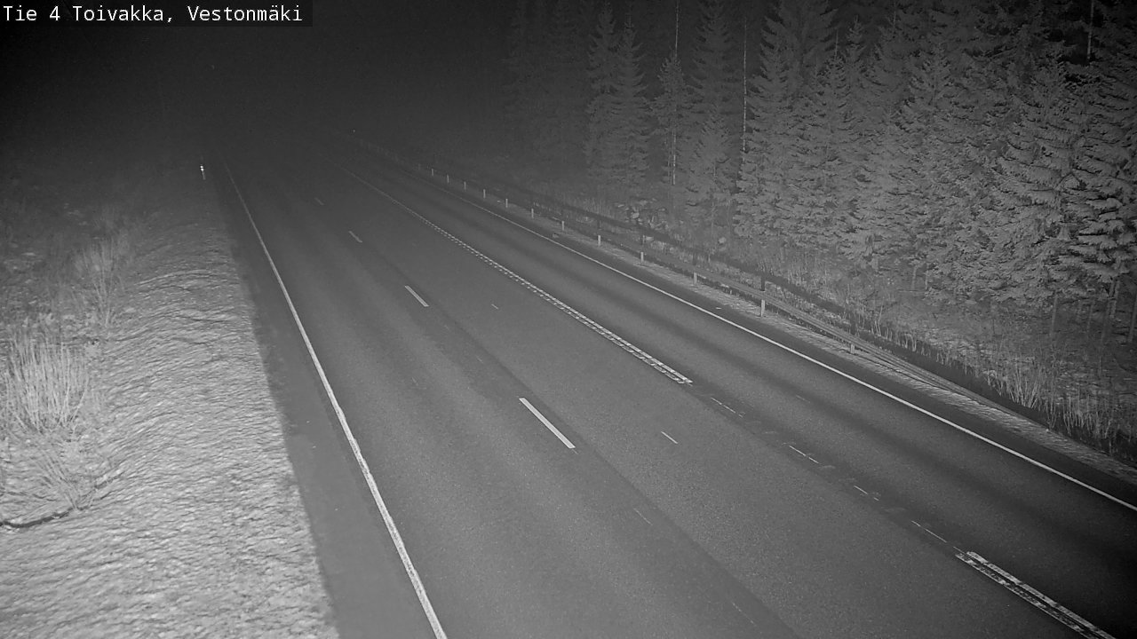 Weather Camera Image Väg 4 Toivakka, Vestonmäki, Toivakka, Keski-Suomi