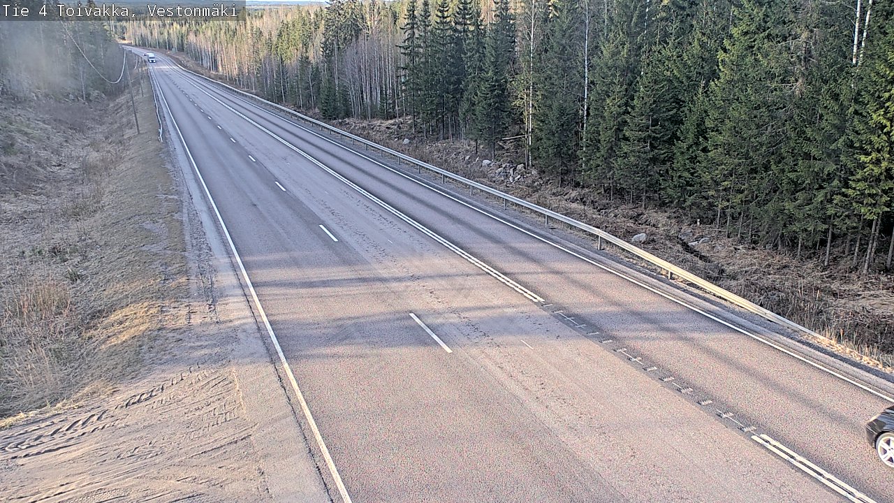 Weather Camera Image Väg 4 Toivakka, Vestonmäki, Toivakka, Keski-Suomi