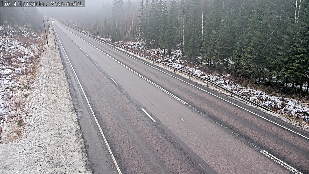 Weather Camera Image Väg 4 Toivakka, Vestonmäki, Toivakka, Keski-Suomi