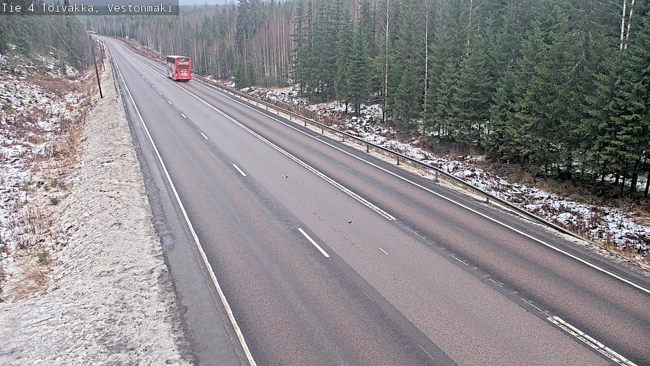 Weather Camera Image Väg 4 Toivakka, Vestonmäki, Toivakka, Keski-Suomi