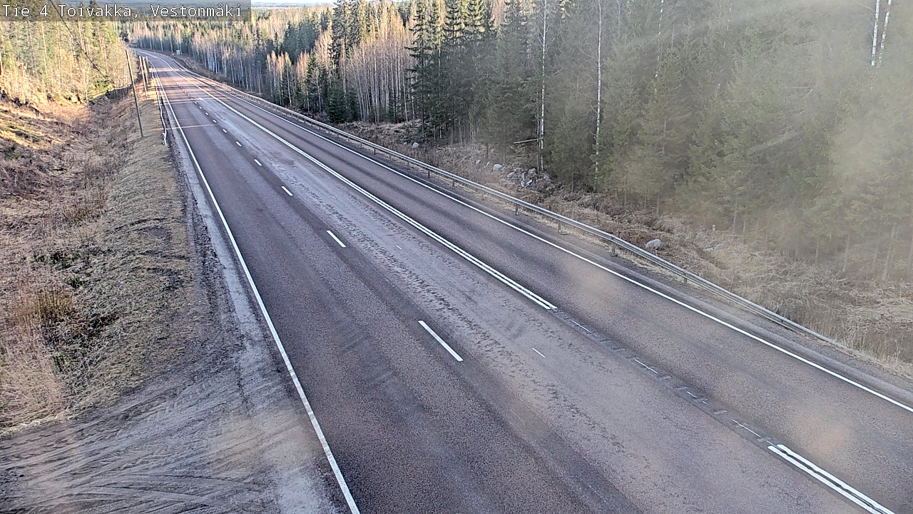 Weather Camera Image Väg 4 Toivakka, Vestonmäki, Toivakka, Keski-Suomi