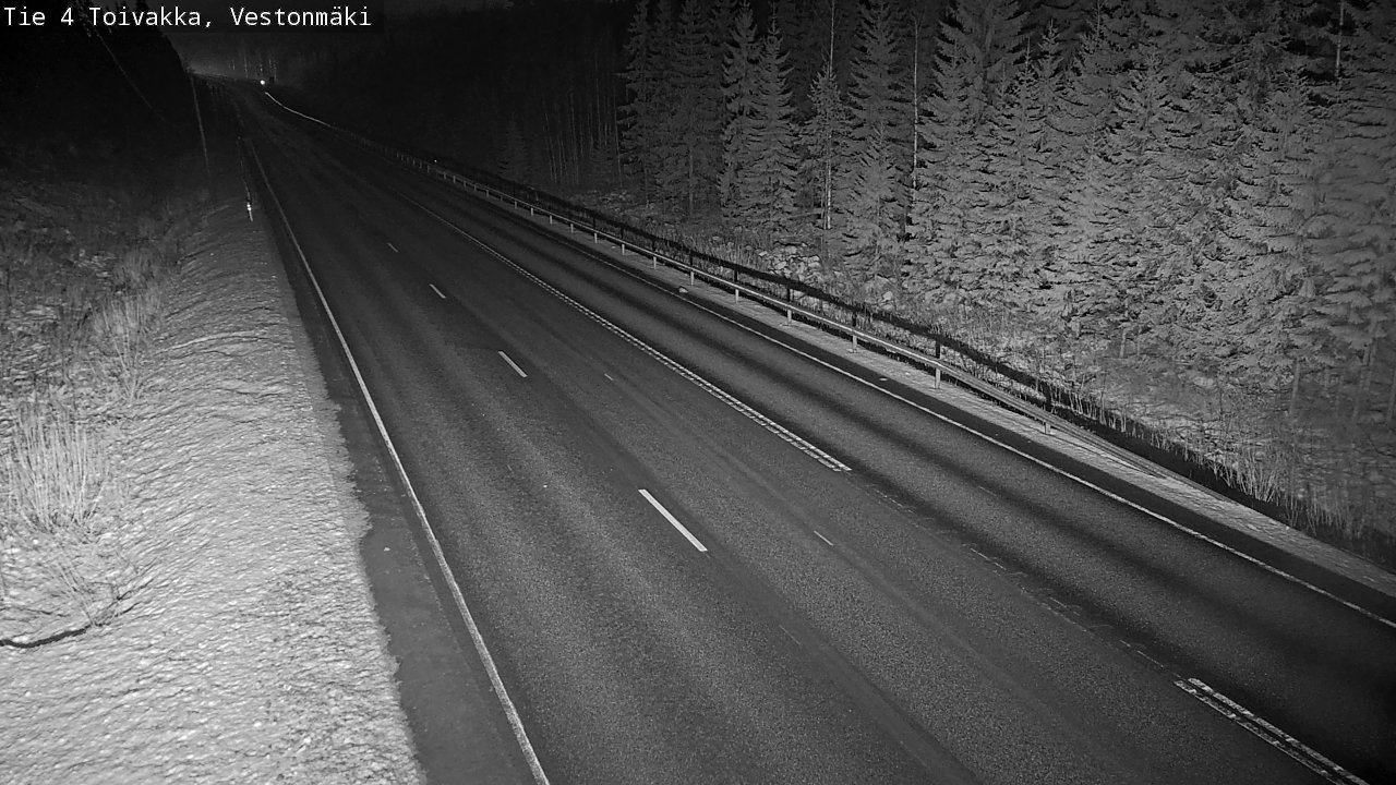 Weather Camera Image Väg 4 Toivakka, Vestonmäki, Toivakka, Keski-Suomi