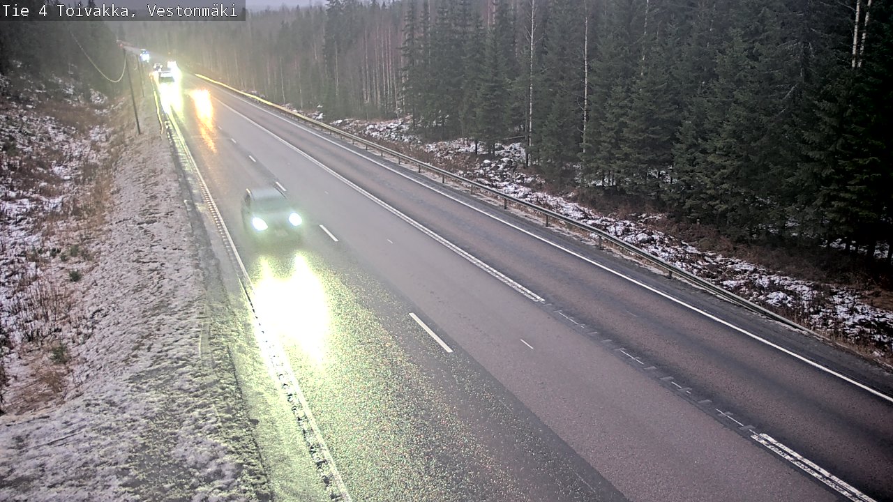Weather Camera Image Väg 4 Toivakka, Vestonmäki, Toivakka, Keski-Suomi