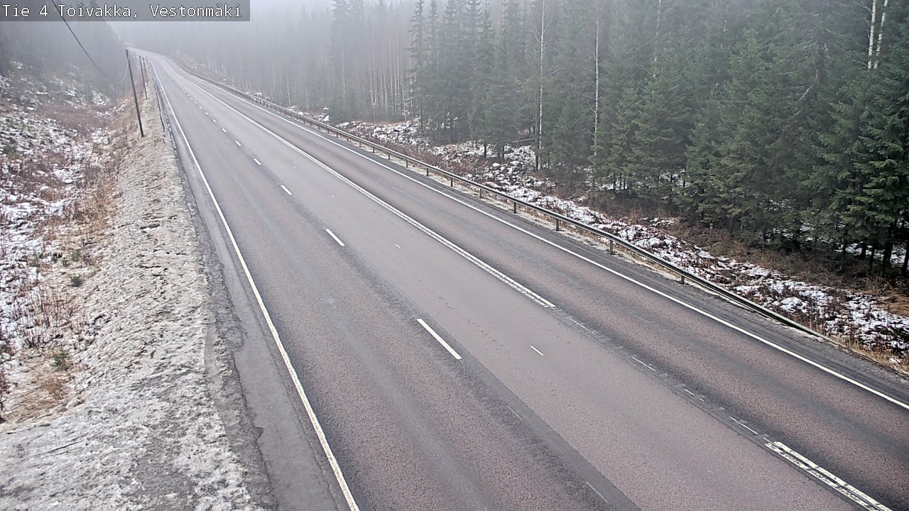 Weather Camera Image Väg 4 Toivakka, Vestonmäki, Toivakka, Keski-Suomi