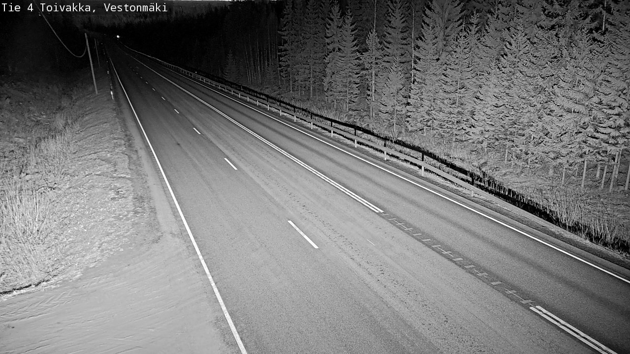 Weather Camera Image Väg 4 Toivakka, Vestonmäki, Toivakka, Keski-Suomi