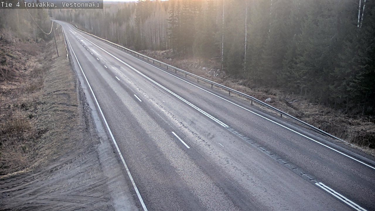 Weather Camera Image Väg 4 Toivakka, Vestonmäki, Toivakka, Keski-Suomi