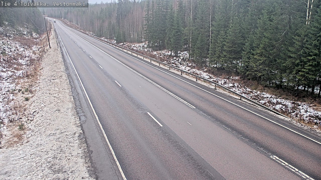 Weather Camera Image Väg 4 Toivakka, Vestonmäki, Toivakka, Keski-Suomi