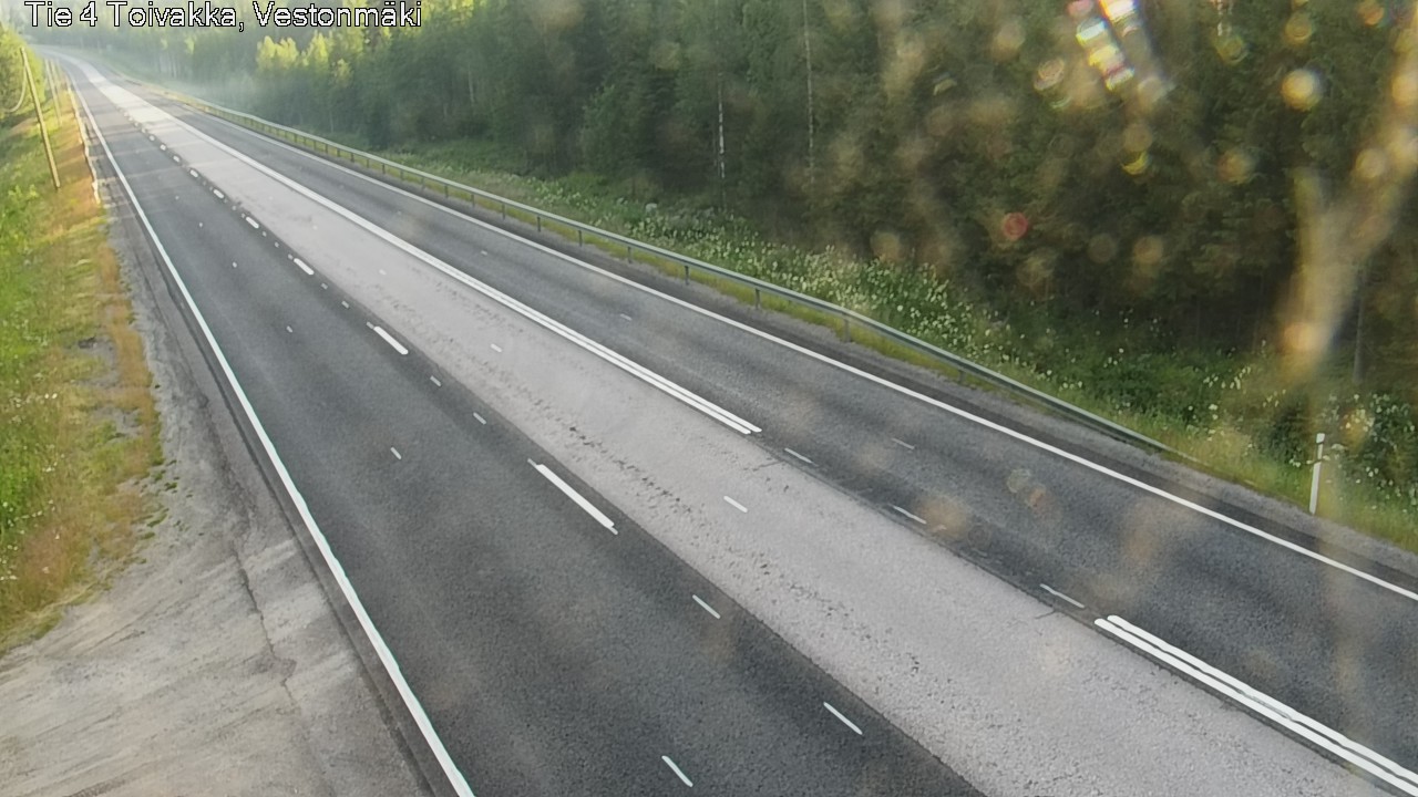Weather Camera Image Väg 4 Toivakka, Vestonmäki, Toivakka, Keski-Suomi