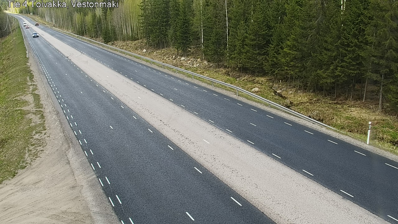 Weather Camera Image Road 4 Toivakka, Vestonmäki, Toivakka, Keski-Suomi