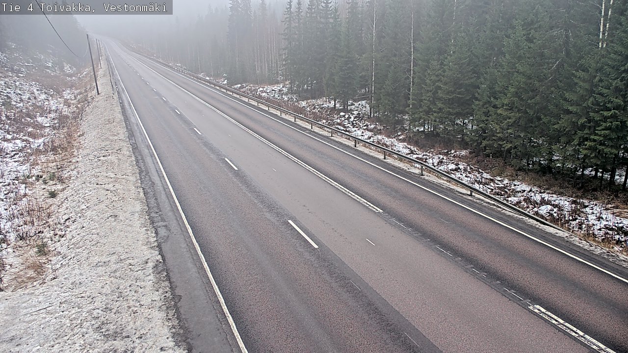 Weather Camera Image Väg 4 Toivakka, Vestonmäki, Toivakka, Keski-Suomi