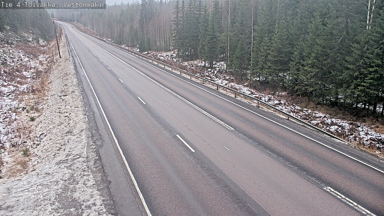 Weather Camera Image Väg 4 Toivakka, Vestonmäki, Toivakka, Keski-Suomi