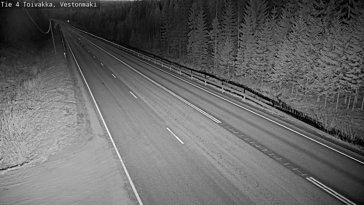 Weather Camera Image Väg 4 Toivakka, Vestonmäki, Toivakka, Keski-Suomi