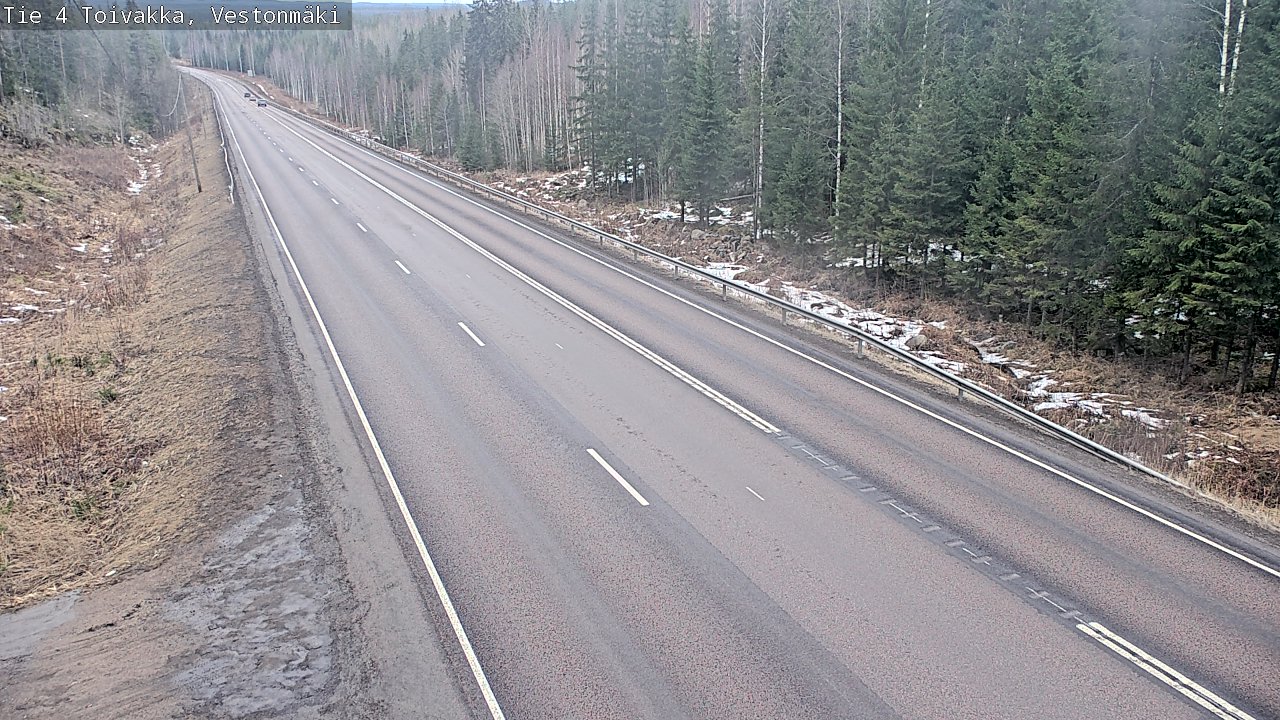 Weather Camera Image Road 4 Toivakka, Vestonmäki, Toivakka, Keski-Suomi