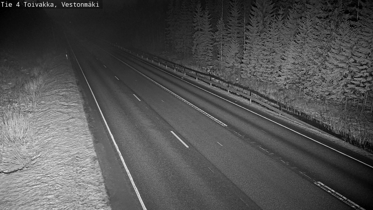 Weather Camera Image Väg 4 Toivakka, Vestonmäki, Toivakka, Keski-Suomi