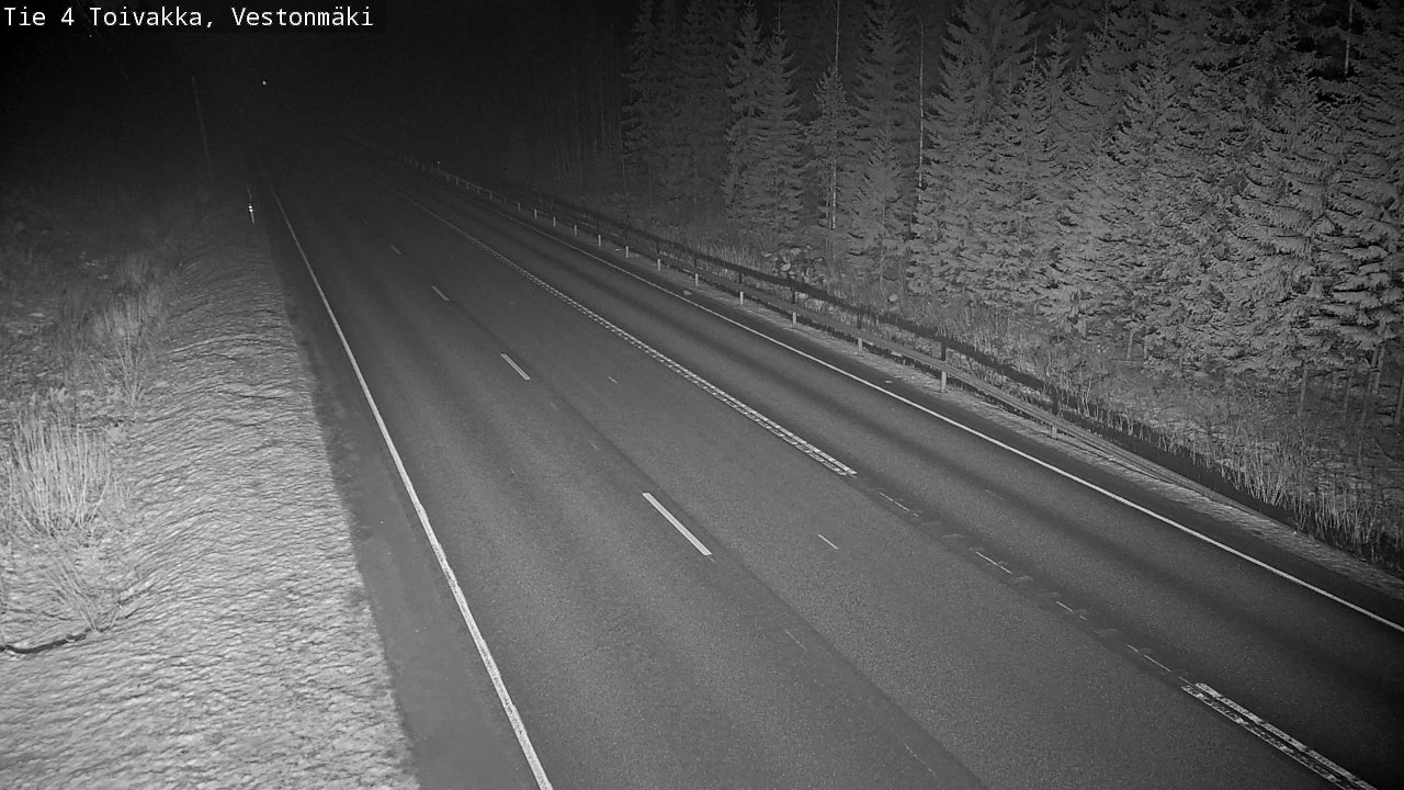 Weather Camera Image Väg 4 Toivakka, Vestonmäki, Toivakka, Keski-Suomi