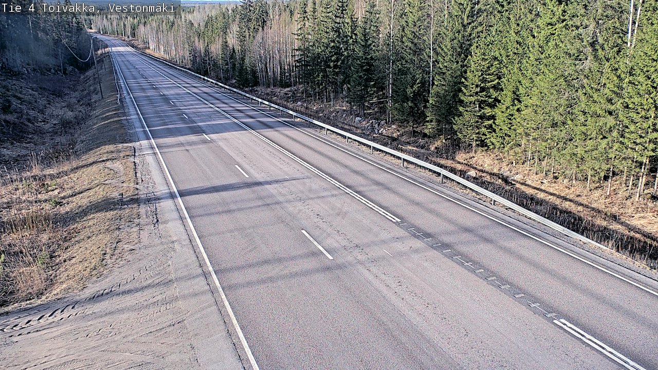 Weather Camera Image Väg 4 Toivakka, Vestonmäki, Toivakka, Keski-Suomi