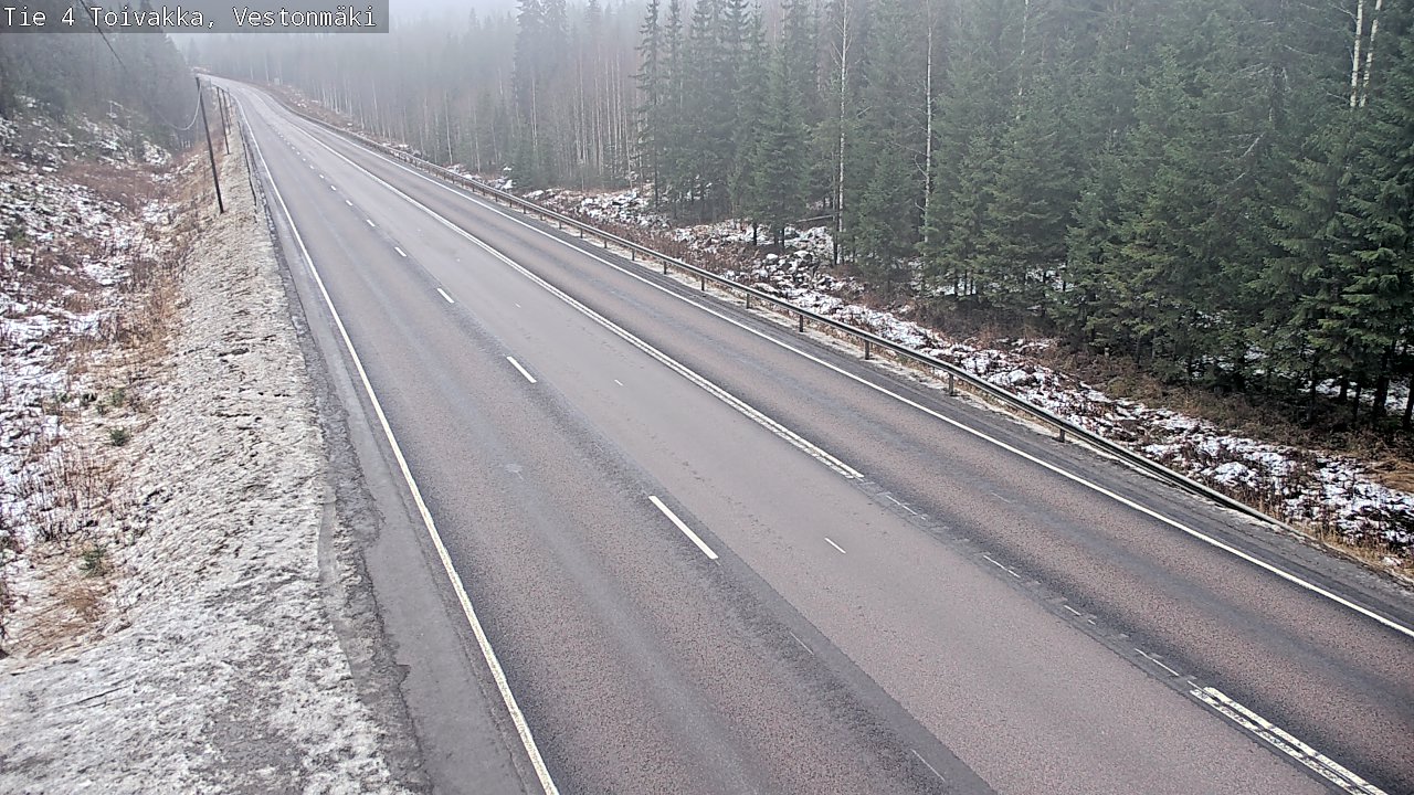 Weather Camera Image Väg 4 Toivakka, Vestonmäki, Toivakka, Keski-Suomi