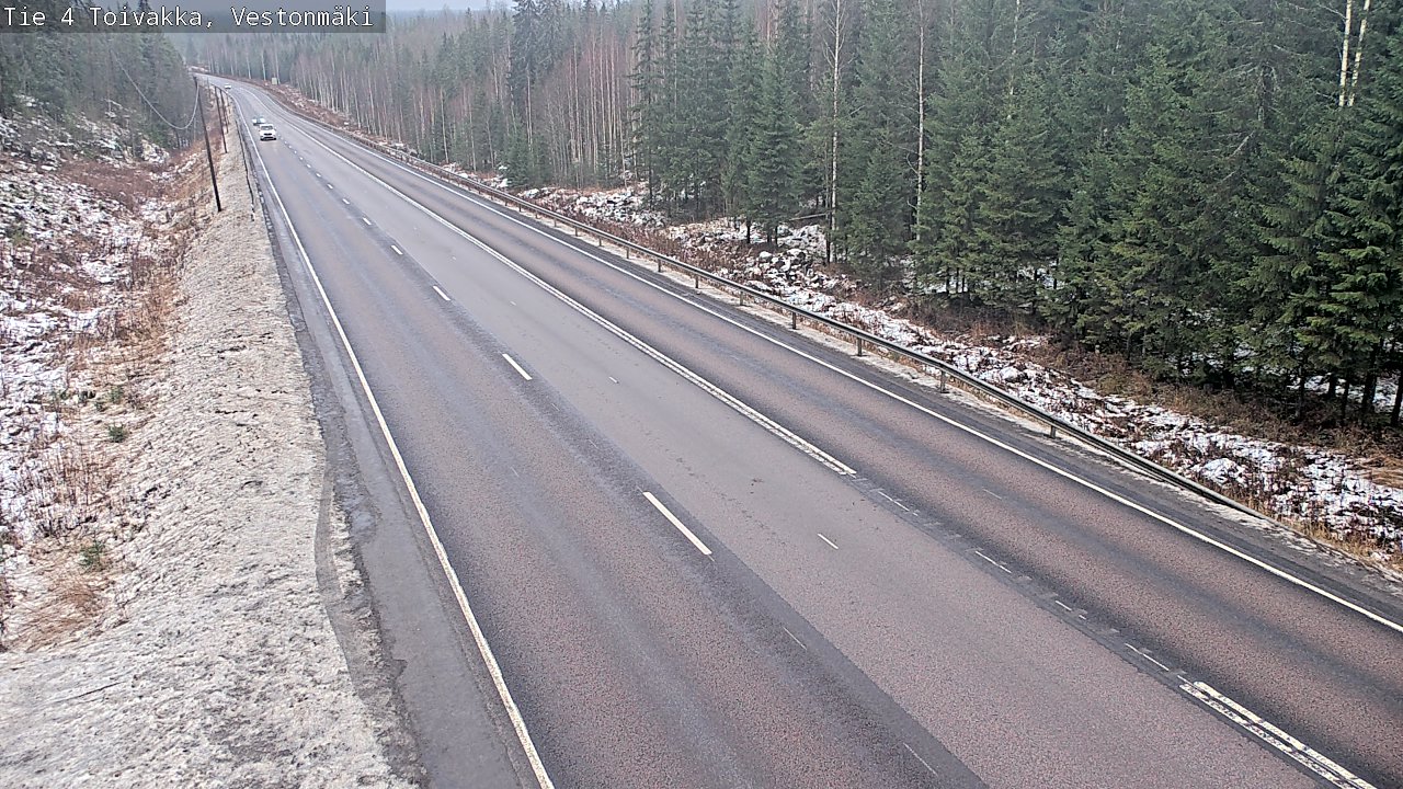 Weather Camera Image Väg 4 Toivakka, Vestonmäki, Toivakka, Keski-Suomi