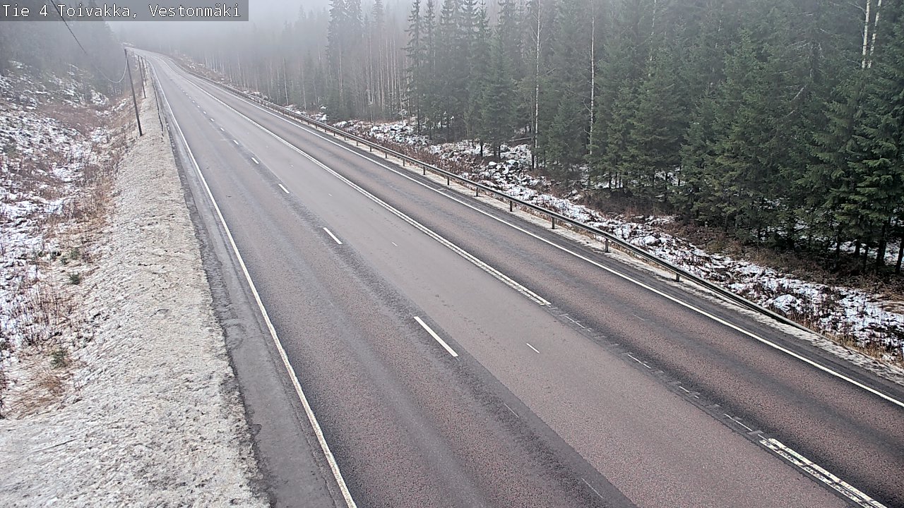 Weather Camera Image Väg 4 Toivakka, Vestonmäki, Toivakka, Keski-Suomi