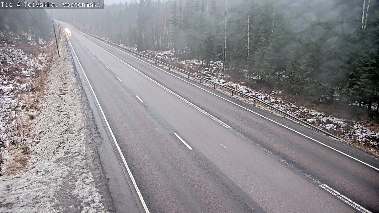 Weather Camera Image Väg 4 Toivakka, Vestonmäki, Toivakka, Keski-Suomi