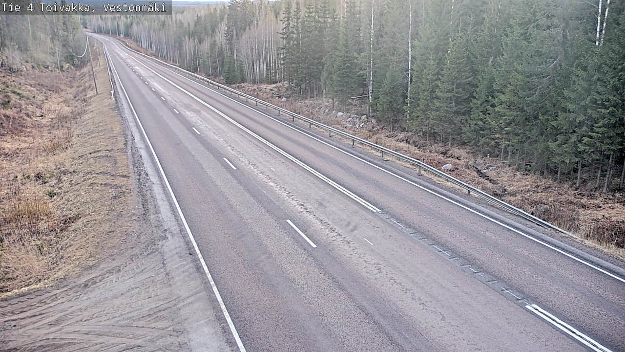 Weather Camera Image Väg 4 Toivakka, Vestonmäki, Toivakka, Keski-Suomi