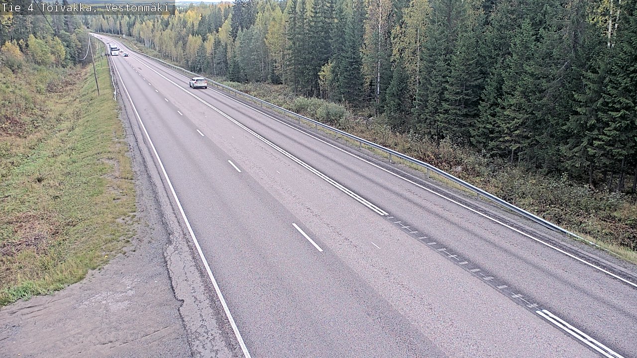 Weather Camera Image Road 4 Toivakka, Vestonmäki, Toivakka, Keski-Suomi