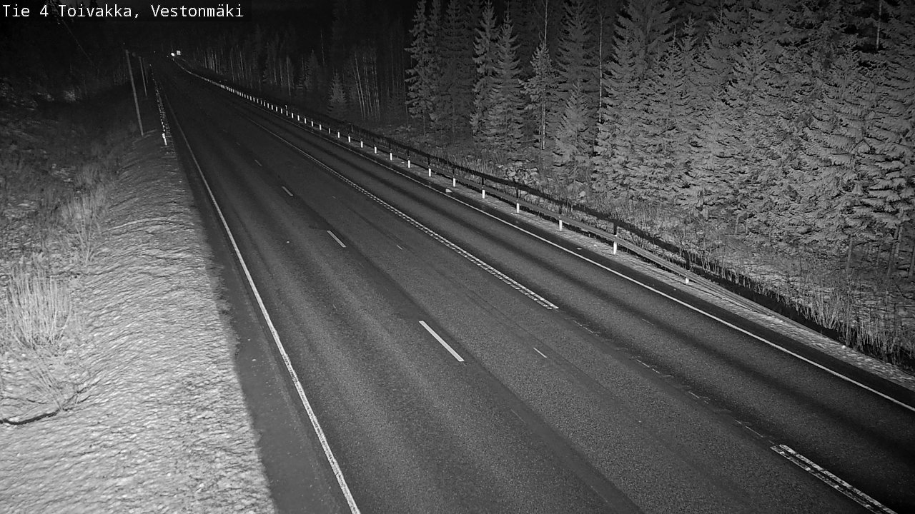 Weather Camera Image Väg 4 Toivakka, Vestonmäki, Toivakka, Keski-Suomi