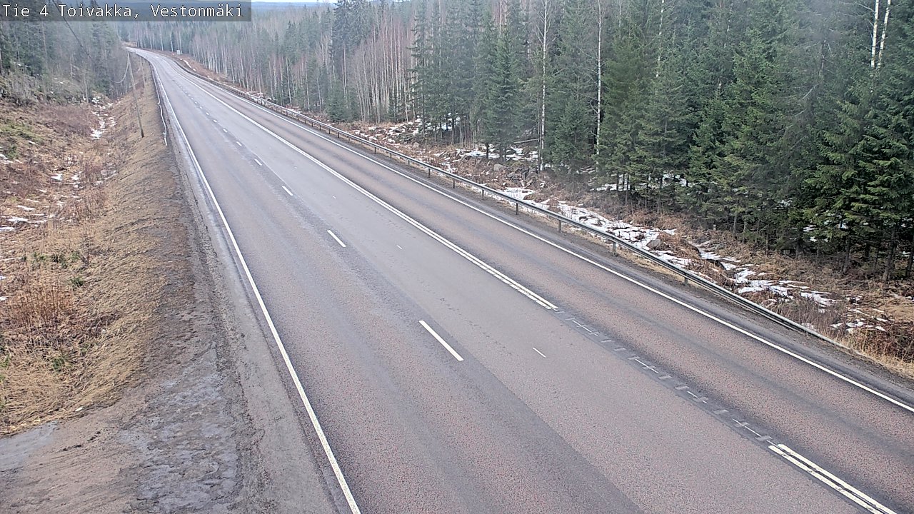 Weather Camera Image Road 4 Toivakka, Vestonmäki, Toivakka, Keski-Suomi